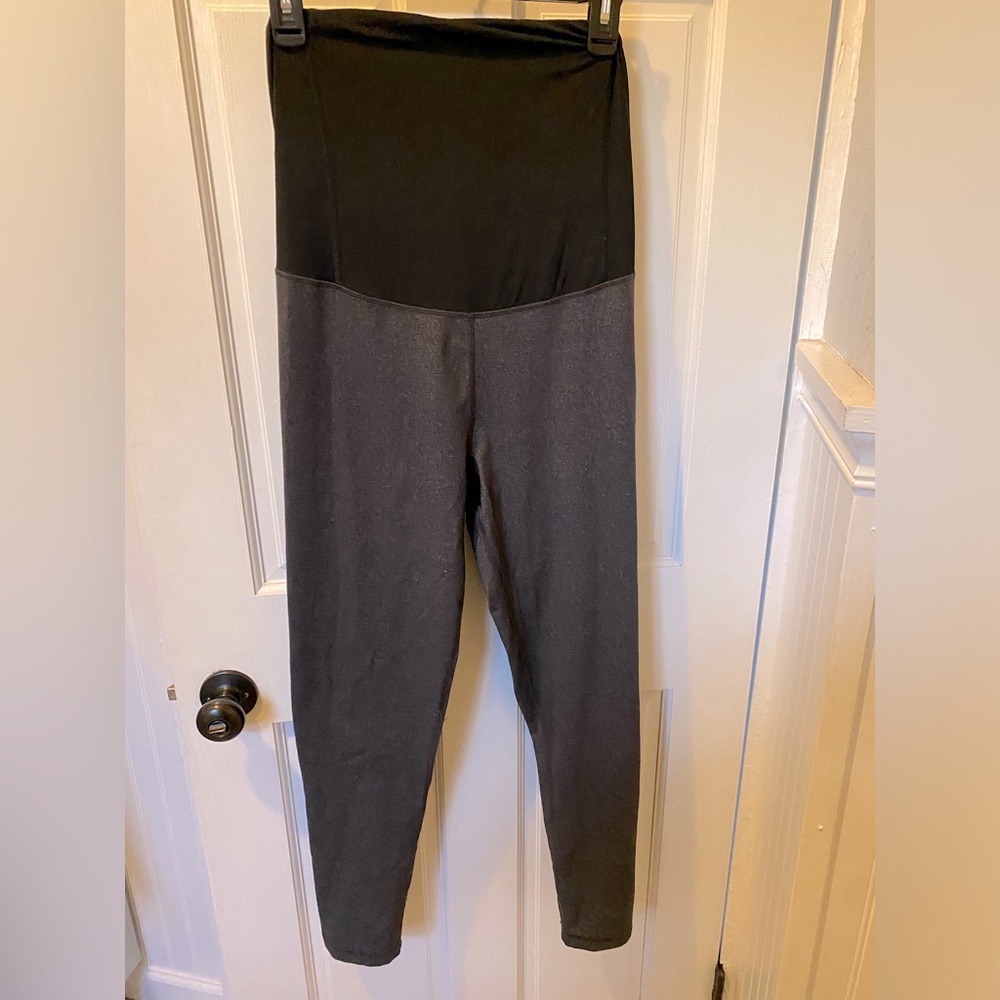 Isabel Maternity activewear leggings with cross over panel